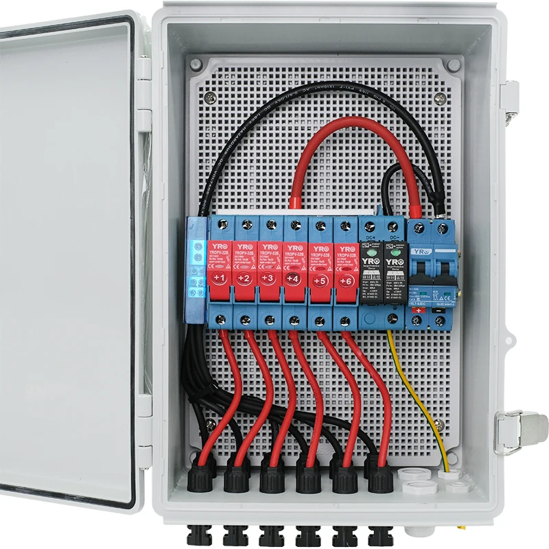 Блок предохранителей постоянного тока YRO 6 в 1 блок совмещения PV 1000 В