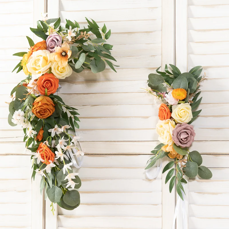 

Artificial Wedding Flower Row Luxury Decoration Large DIY Arches Garland Plant Arrangement Home Garden Party Backdrop Wall Decor