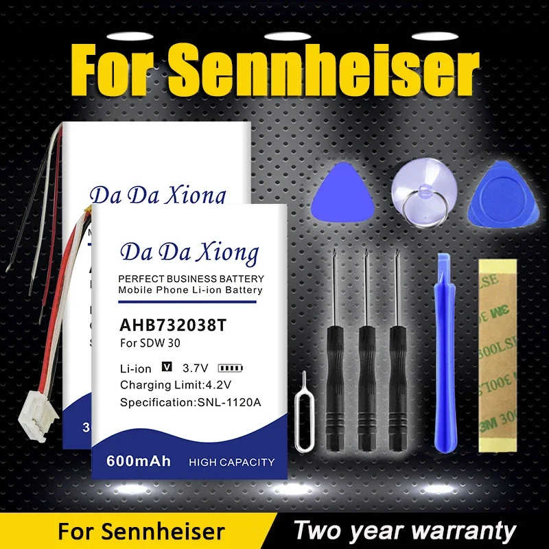 Замените аккумулятор для Sennheiser Momentum SDW Flex CX 7.00BT 2.0 3 30 60 450 550 5000 5013 5014 5015 5016 HD4.40BT MM400