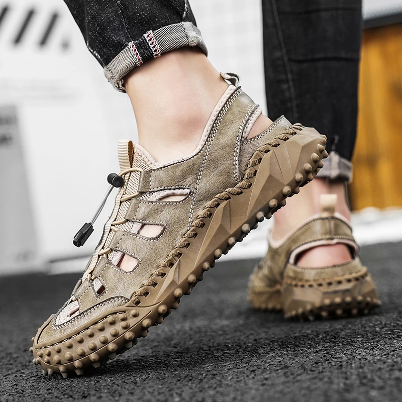 2022 новые мужские летние сандалии удобная повседневная обувь больших размеров на