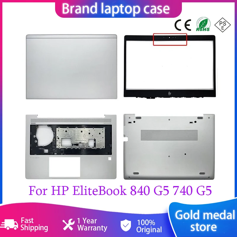 

New Laptops Top Case For HP EliteBook 840 G5 740 G5 LCD Back Cover/Front Bezel/Palmrest/Bottom Case Housing Cover Touch Version