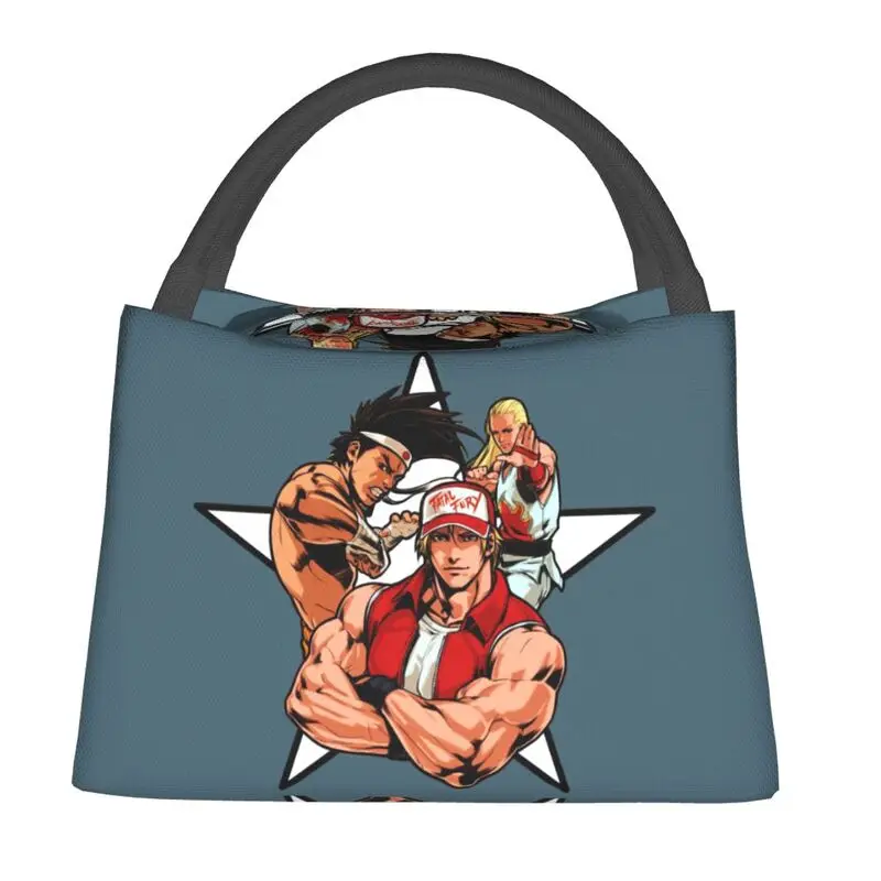 

Терри богард изолированная сумка для ланча для женщин Фатальная фурия бойцов игра косплей охладитель термальный пищевой Ланч-бокс для боль...