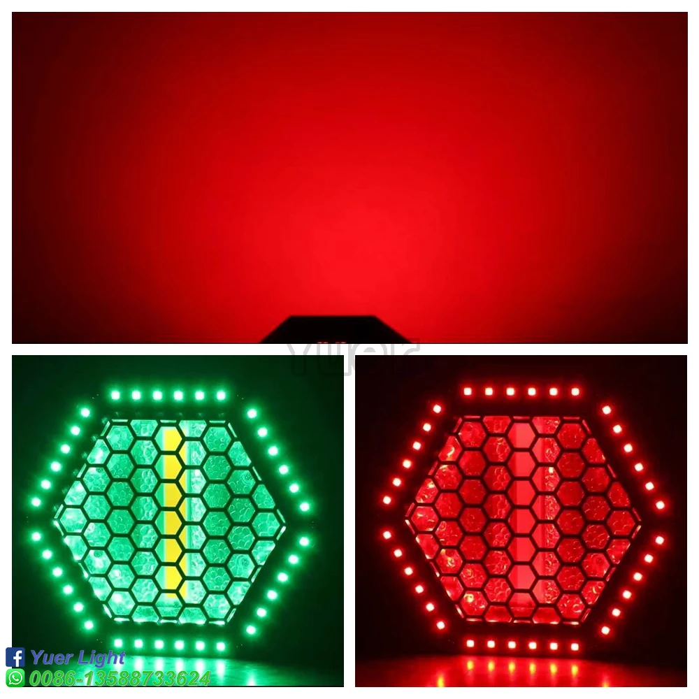 NEW SPECIES 100W Gold Color COB Strobe Light Retro Light LED 76x0.25W RGB 3IN1 Christmas Club Lights Stage DJ Disco Bar Party images - 6