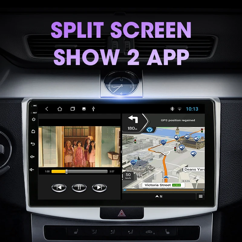 $74.46 JMCQ 2din Android Universal Car Radio Multimedia Video Player 4G player DSP GPS Navigaion 9/10