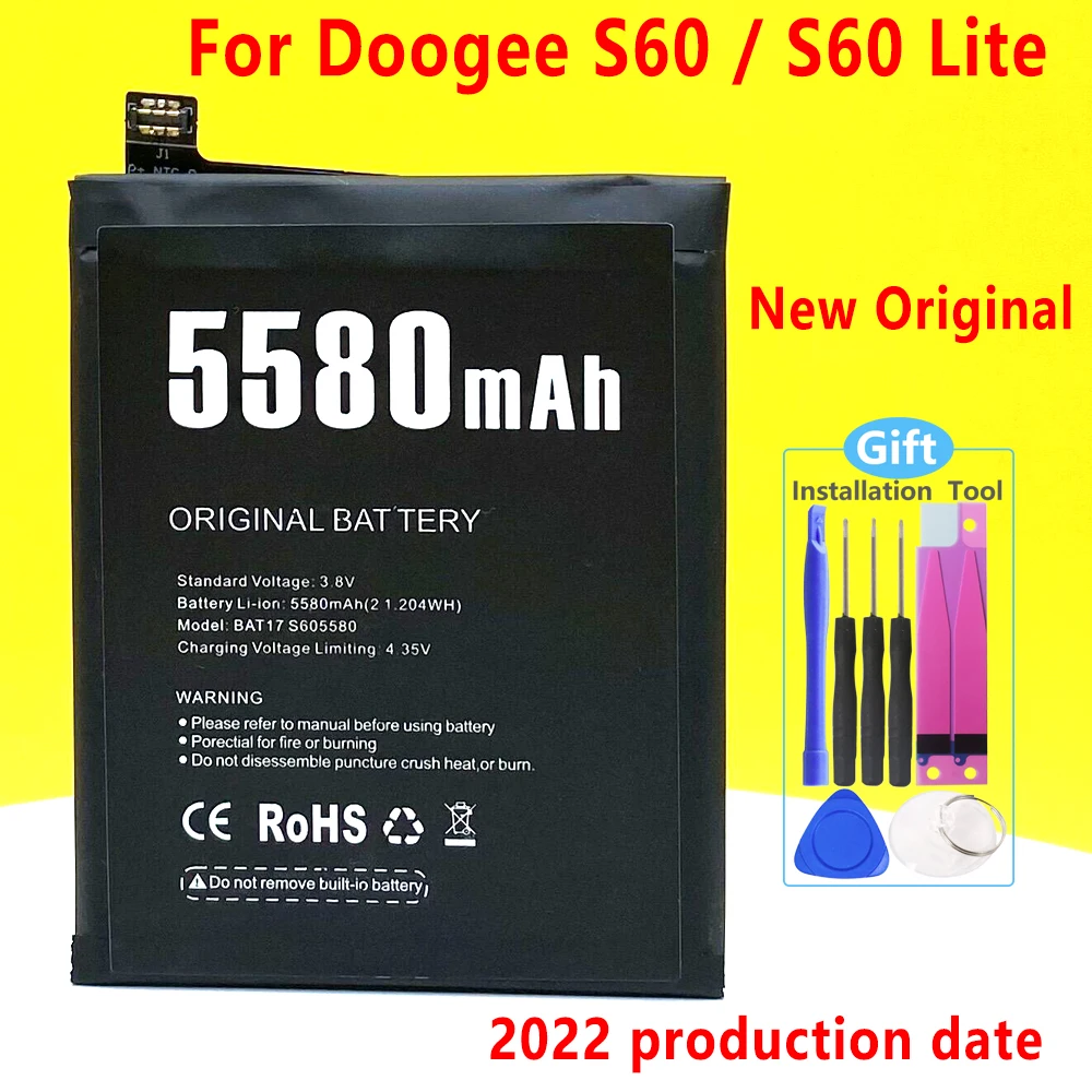 

New Original 5580mAh BAT17S605580 Battery For DOOGEE S60 S60 lite Smart Mobile Phone In Stock With Tracking Number