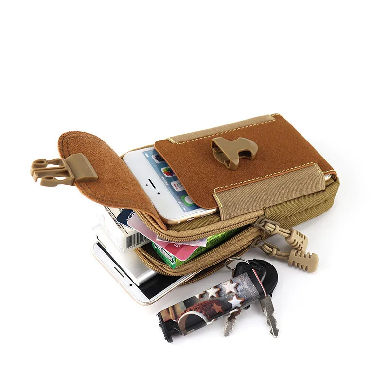 Fashion Men Multi-function PU Leather Fanny Waist Bag Casual Mobile Phone Purse Pocket Male Outdoor Travel Sports Belt Bum Pouch