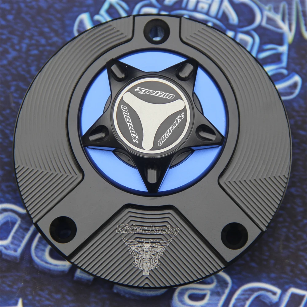 

CNC Aluminum Keyless Motorcycle Fuel Gas Tank Cap Cover For Yamaha XJR 1200 1995-2001 (1999 2000 XJR1200