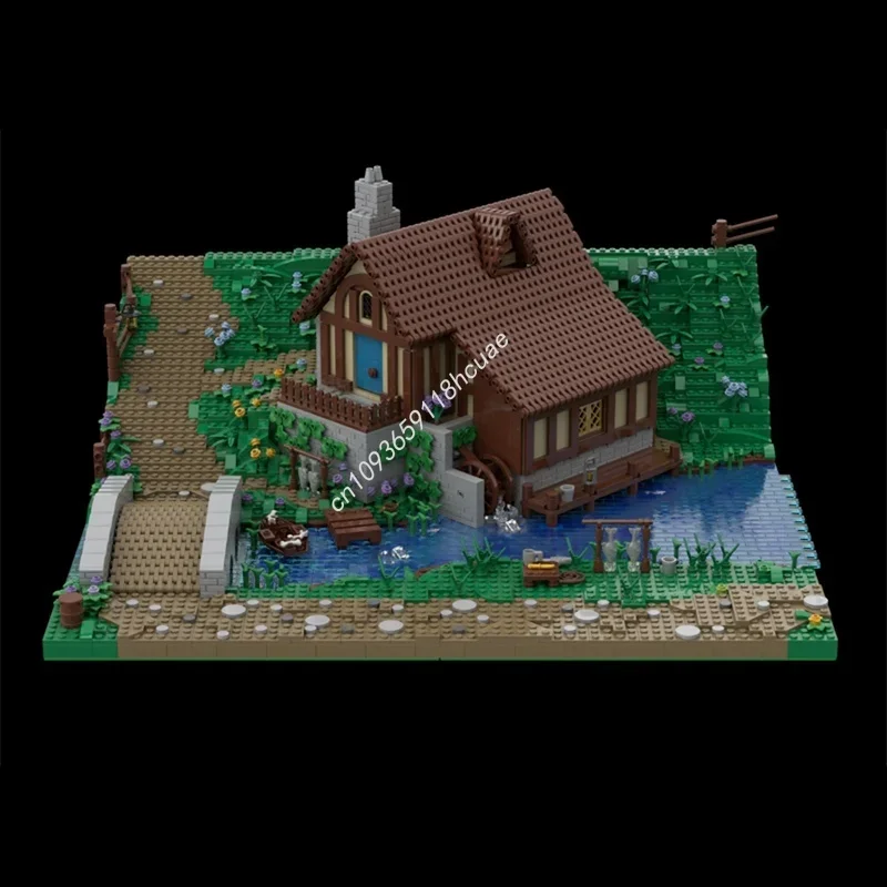 4929 деталей MOC: Модель Хоббитон, Секция 4. Архитектурный конструктор DIY. Подарки на фестивали. Креативные идеи. Игрушки-кирпичики. Подарок на день рождения. (art.: 3920db684e91e) - 3920db684e91e