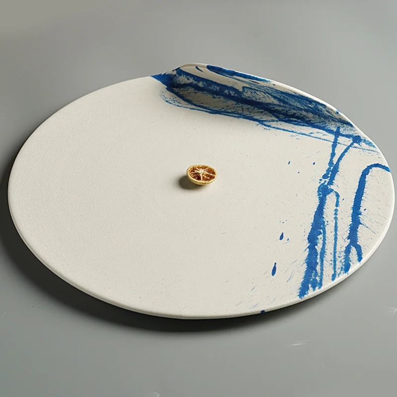 

Керамические обеденные тарелки 26 см, необычная посуда неправильной формы, десертная тарелка для закусок в отеле, ресторане, тарелка для зап...