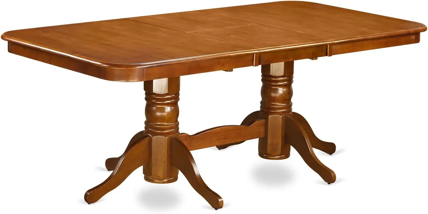 Набор из 5 предметов включает прямоугольный обеденный стол с листьями-бабочкой и