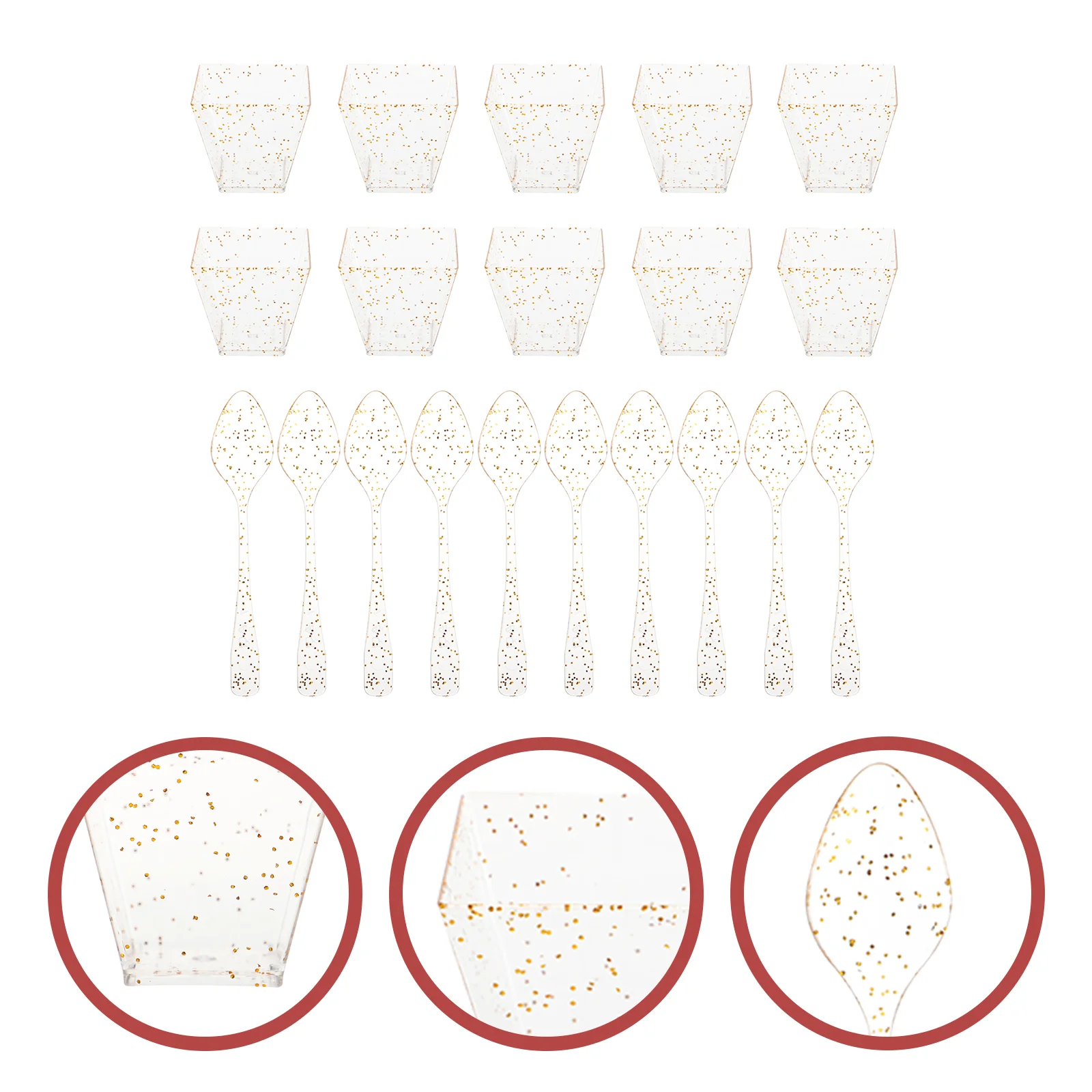 

Cups Dessert Cup Cream Ice Party Bowl Bowls Serving Pudding Clear Parfait Trifle Mini Spoon Smallcake Mousse Glasses Sundae