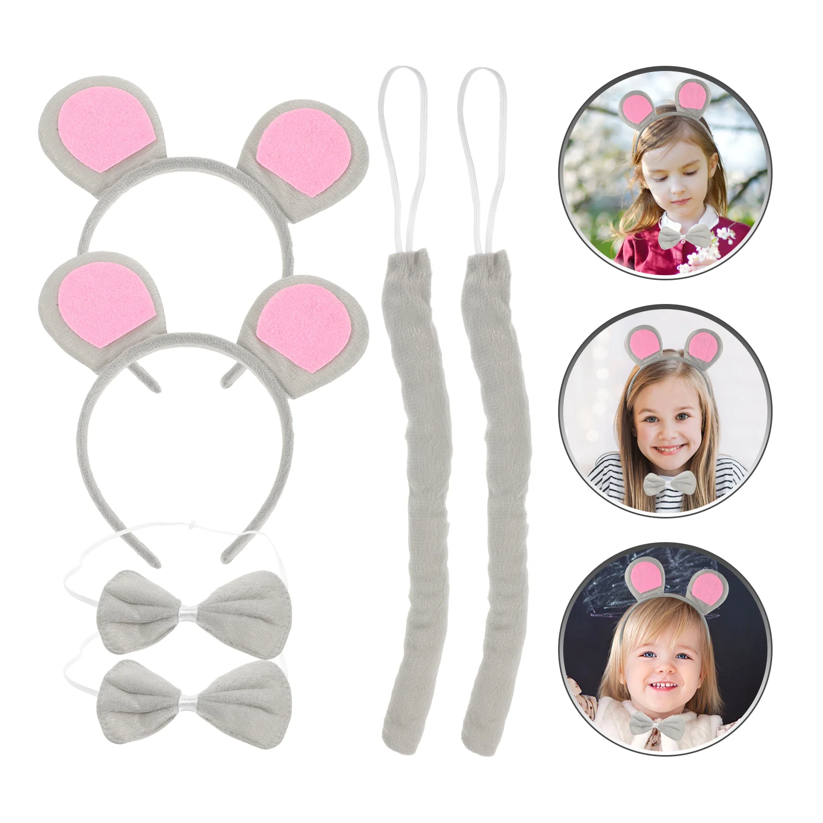 2-комплектный головной убор с крысиной комплект хвостом детская повязка на