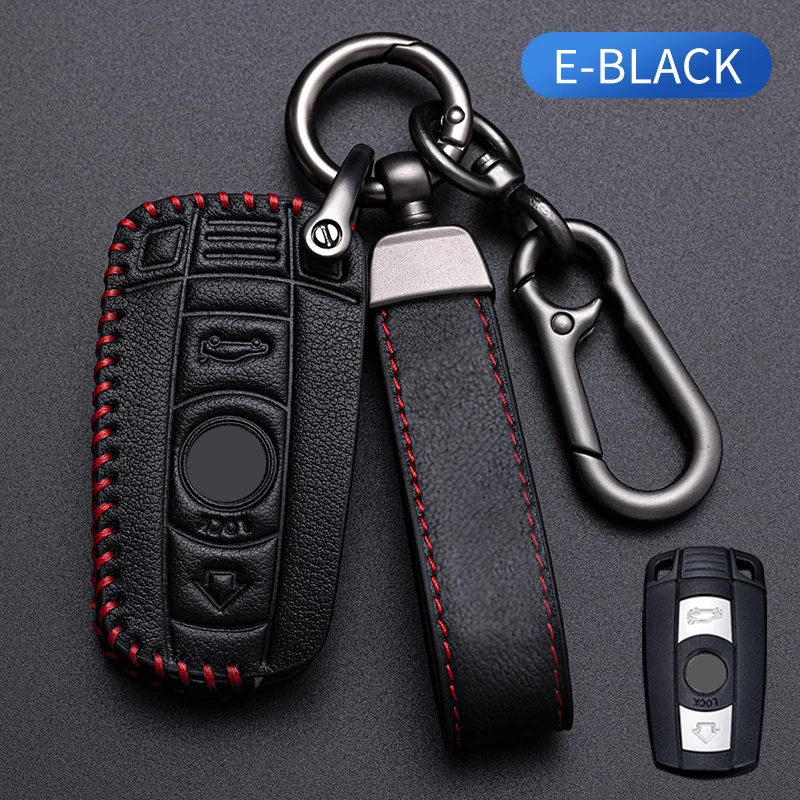 

2022 Fashion Style Top Cowhide Car Key Case Cover Protector for BMW E90 E60 E70 E87 3 5 6 Series M3 M5 X1 X5 X6 Z4 for Girls