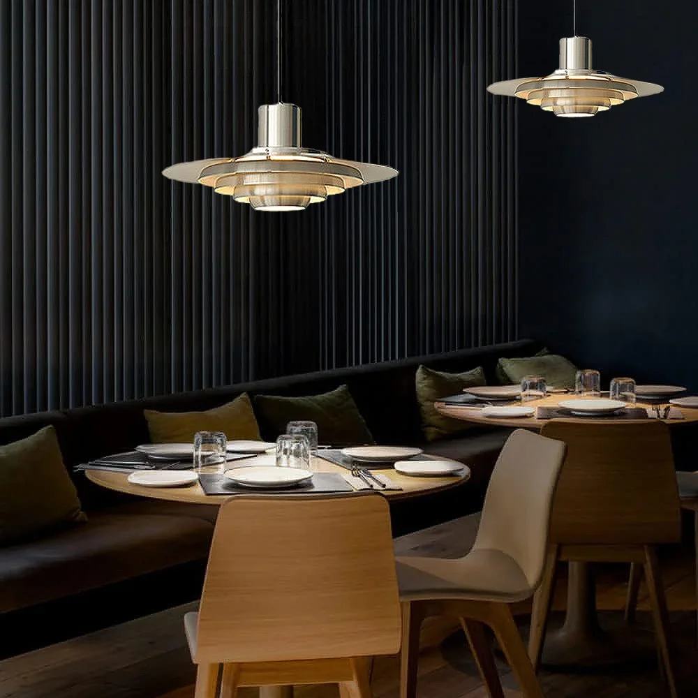 Креативный металлический подвесной светильник Bauhaus с НЛО железный отель бар