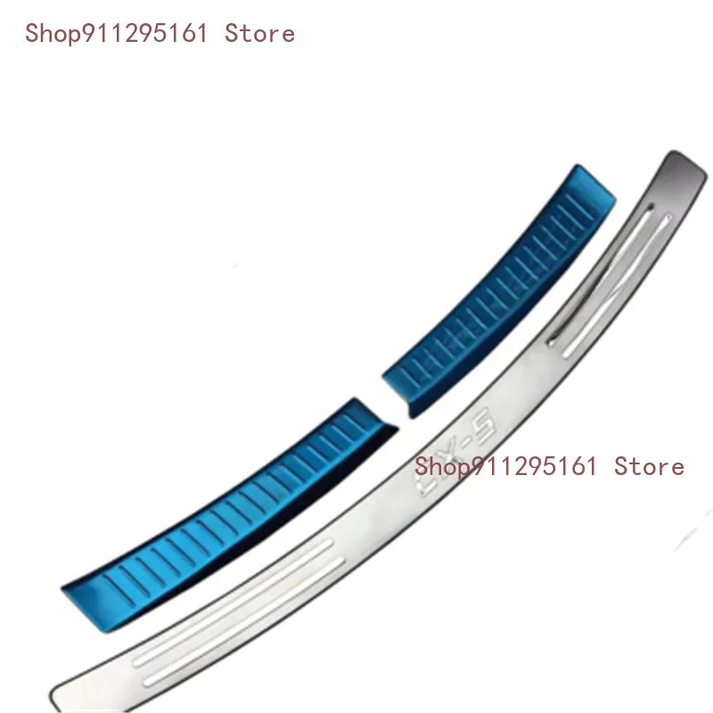 For Mazda CX-5 CX5 KE 2013-2016 Car Styling REAR OUTER BUMPER PROTECTOR TRIM DOOR SILL SCUFF COVER PLATE ACCESSORIES Fit