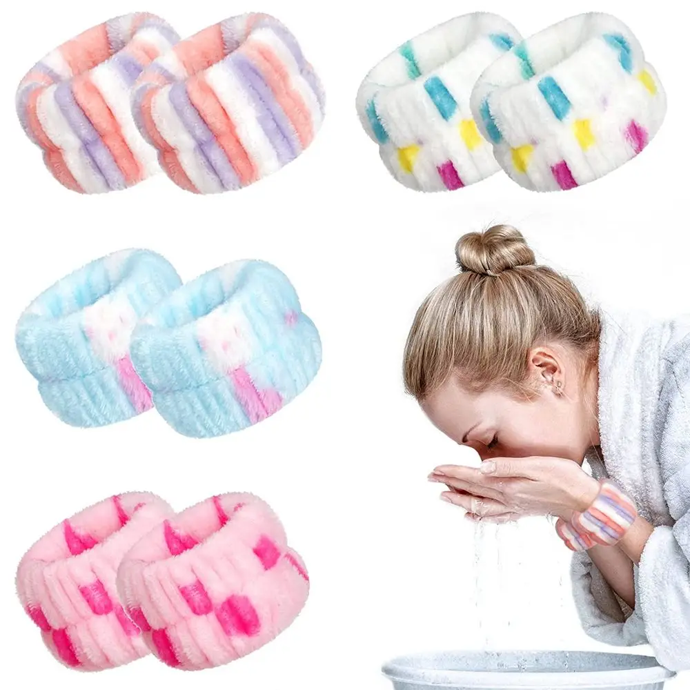 

Down Your Arms for Yoga Running Soft to Touch Spa Headband Spa Wrist Washband for Washing Face Face Wash Wristbands