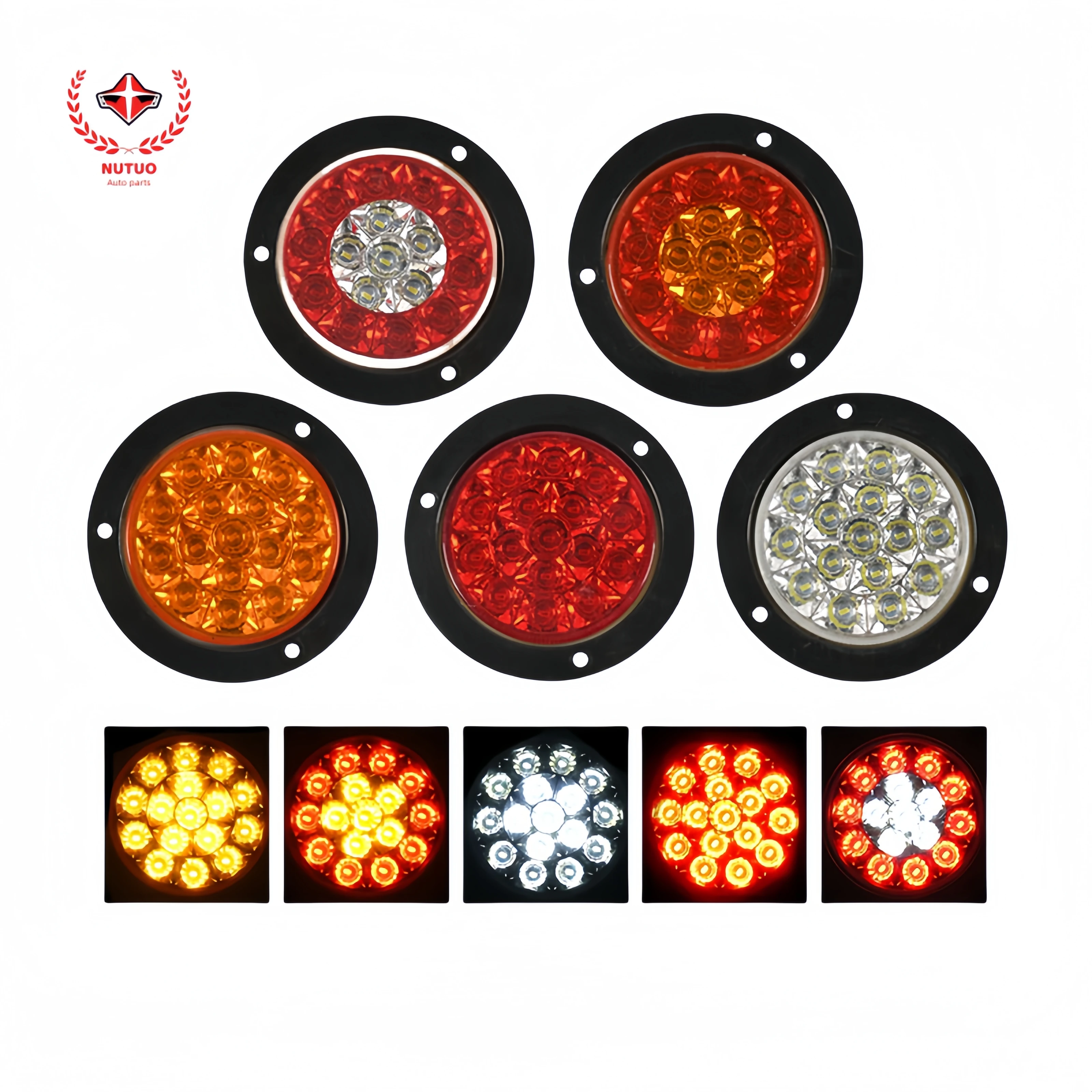 Задний фонарь для грузовика 12 В 24 LED CIMC одинарный Стандартный пластиковый