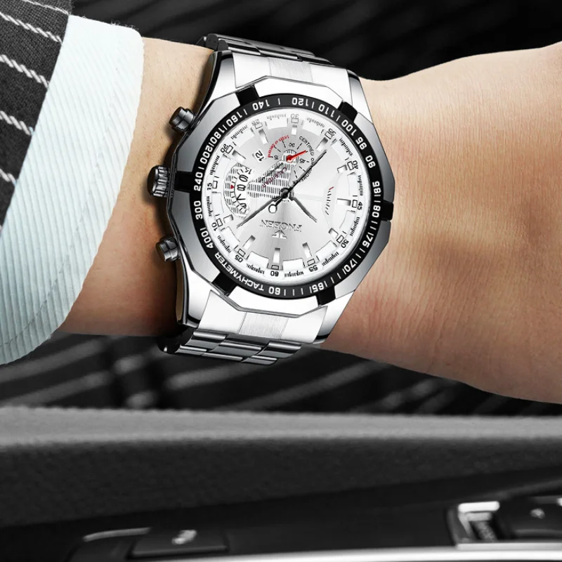 2023 Top Brand Luxury Watch Fashion Casual Military Quartz Sports Wristwatch Full Steel Waterproof Men's Clock Relogio Masculino