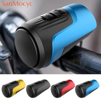 bike handlebar electric horn 2 in 1 anti theft alarm usb charging high decibel bicycle 125db warning bell bicycle accessories