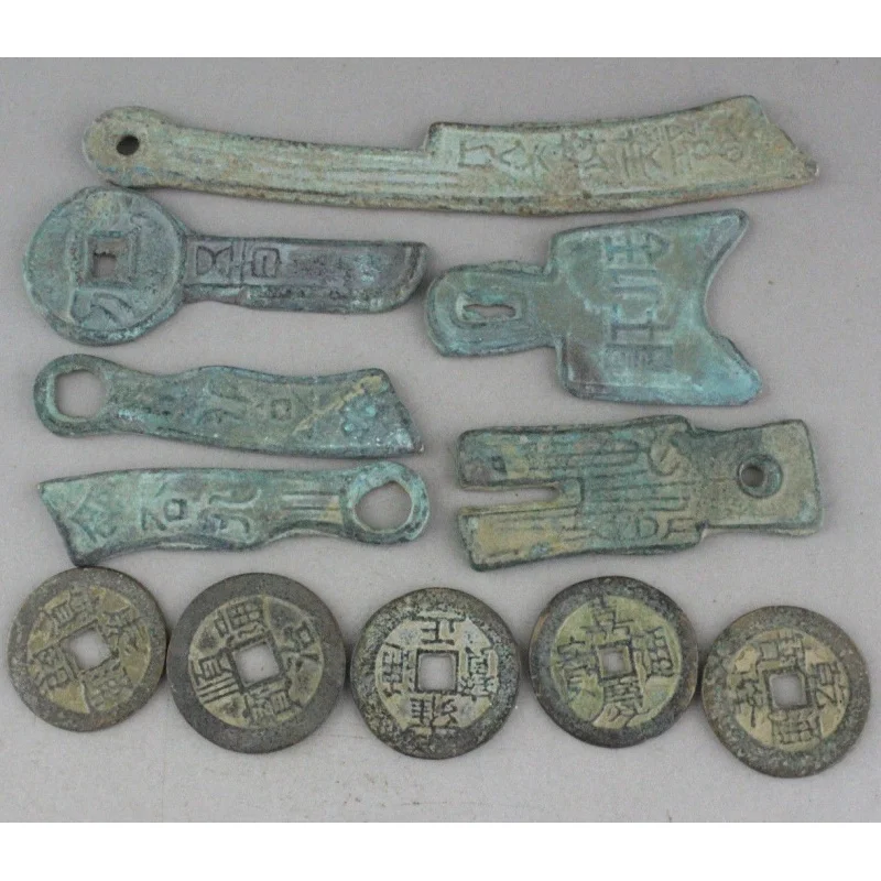 

11 pcs Chinese Collect rare old Knife coins other Ancient money coins