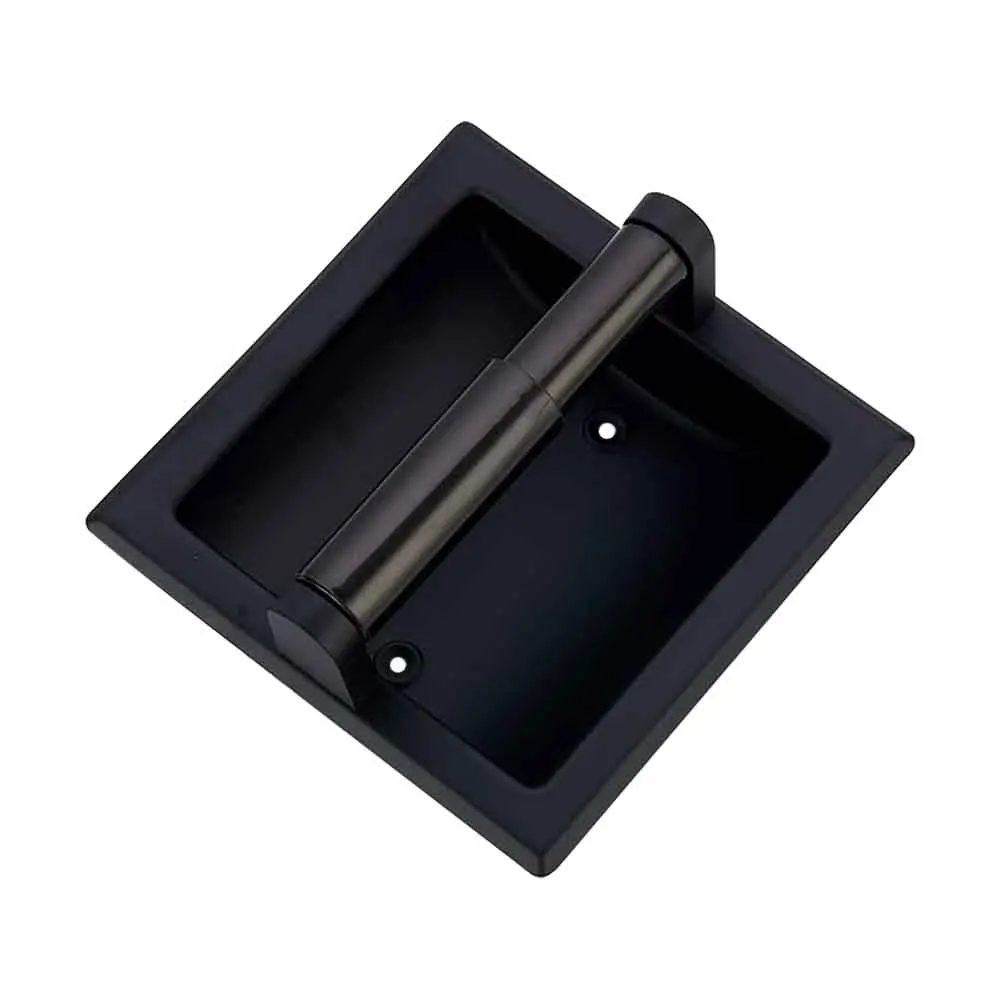 

Kitchen Wall Recessed Toilet Paper Holder Rear Mounting Easy Install Hotel Office Practical Stainless Steel Bathroom Accessory