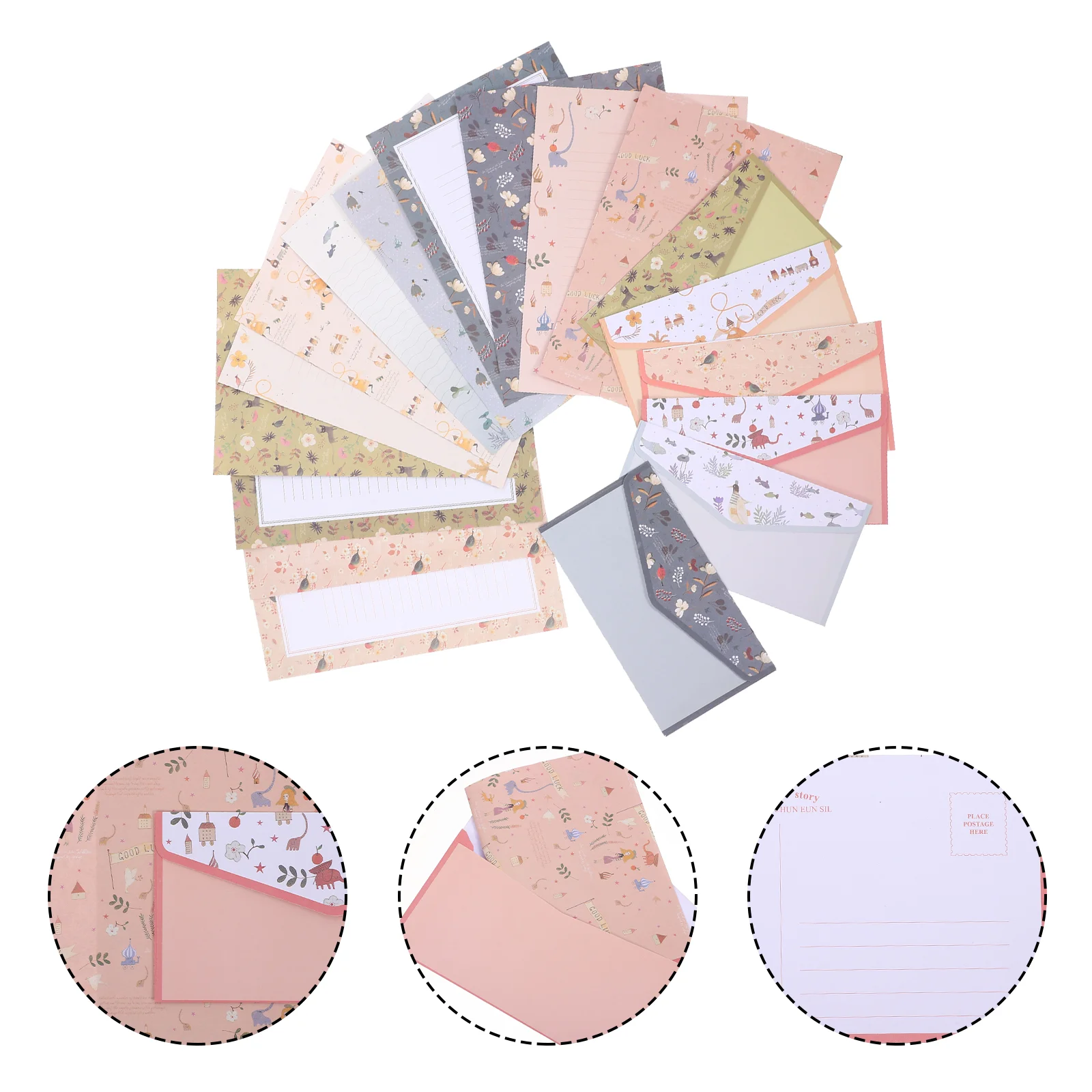 

A5 Floral Envelope Writing Papers Letter Kit Supplies Lovely Business Envelopes