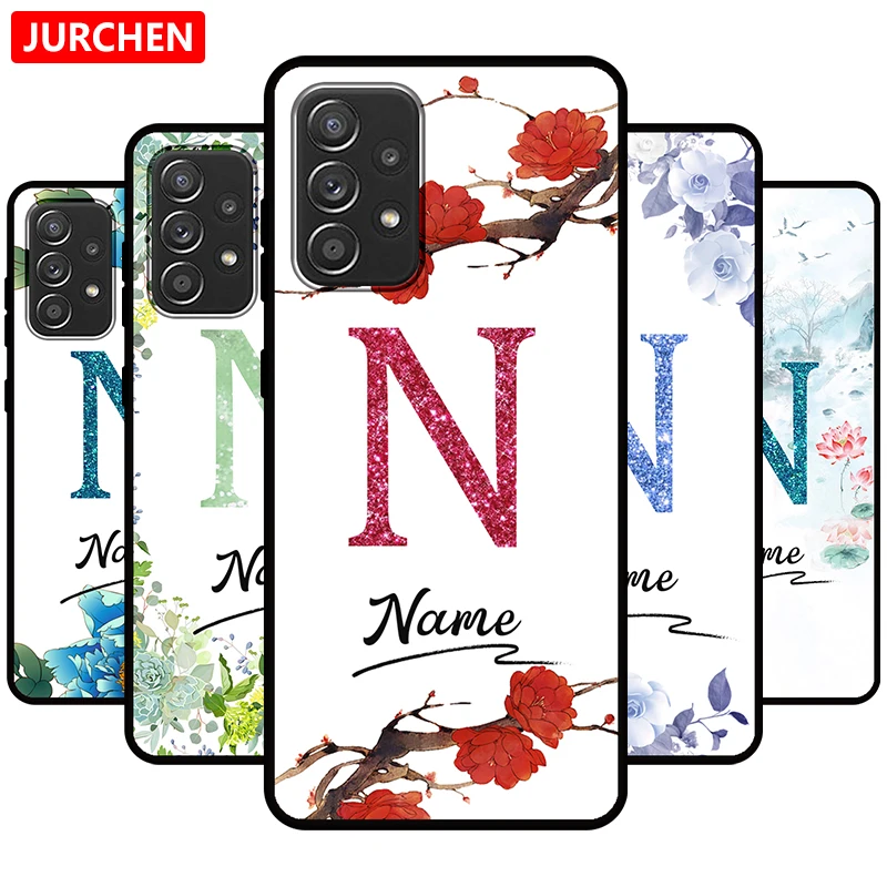JURCHEN чехол для телефона с именем на заказ Xiaomi Redmi Note 10 Pro 9T 9C 9 8 7 6 5 4 A S2 Plus CC9 E 4X K30i 4G -