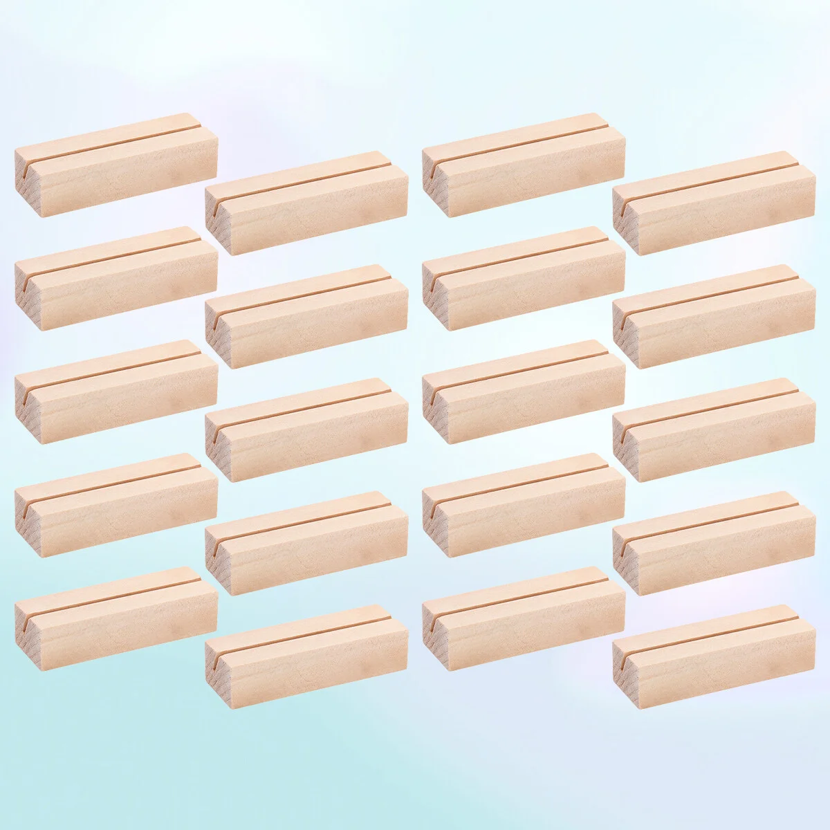 

20pcs Wooden Photo Stand Business Holder Shaped Clip Picture Holder Handmade Memo Holder for Home Office