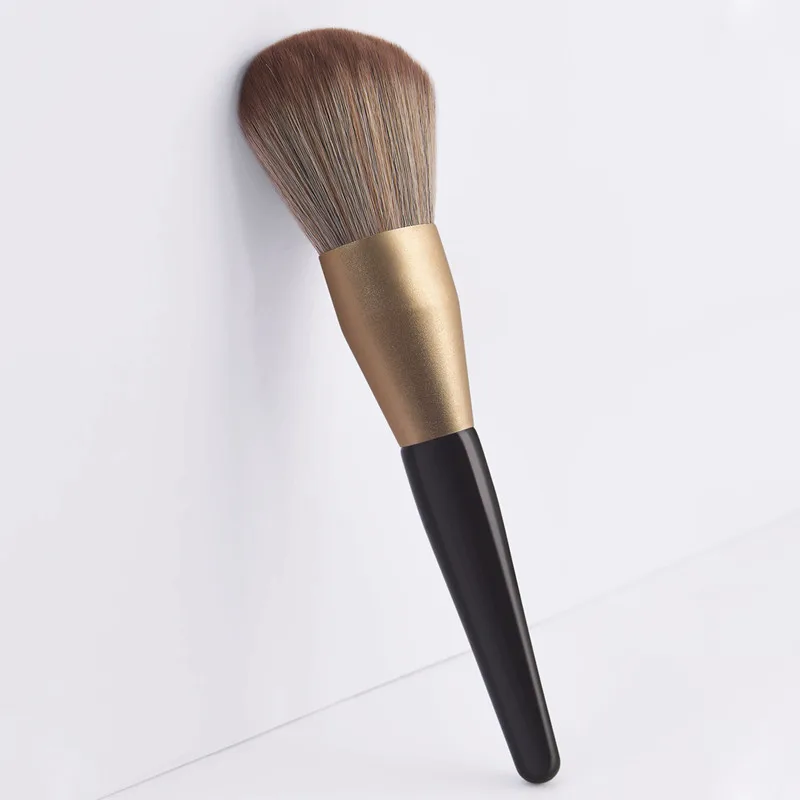 

1pc Professional Powder Fundation Makeup Brush Large Blush Black Wood Women Cosmetic Tool Magic Fluffy Soften Fiber Hair Brush