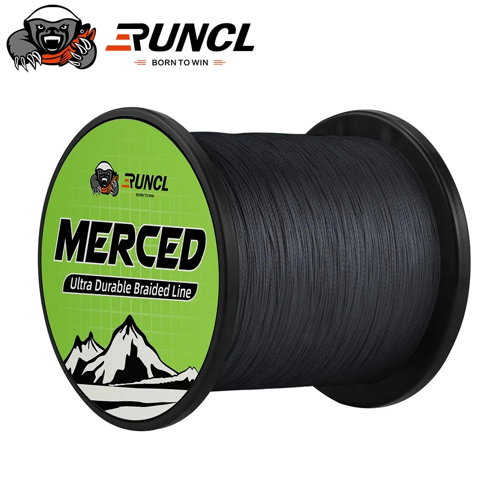 

RUNCL 914M PE Braided Fishing Line Merced 1000Yds 4 Strand Weaves PE Braided Fishing Line Multifilament 0LB 30LB 50LB