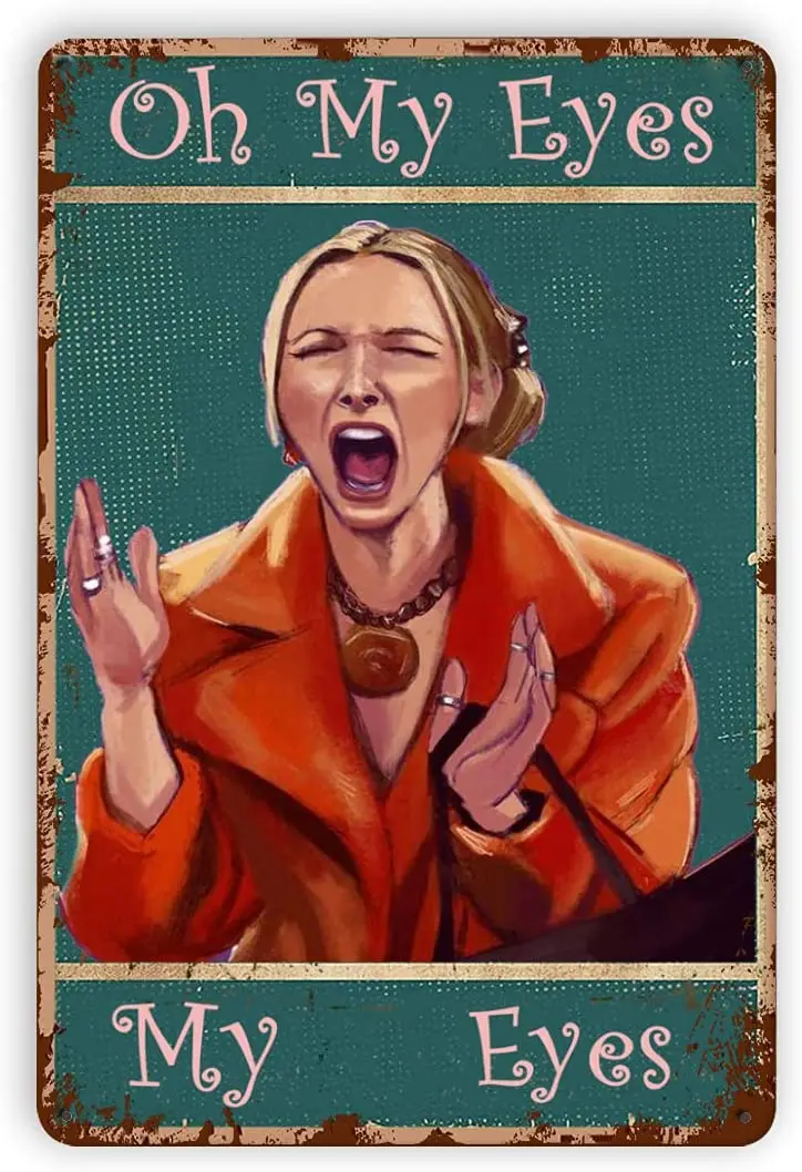 

Винтажный металлический плакат с надписью «My Eyes», Фиби Баффи