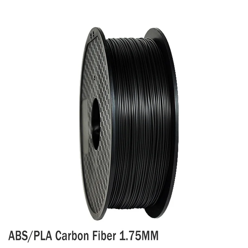 

. Нить для 3D принтера PLA/ABS/PETG/Nylon/PC из углеродного волокна, точность размеров 1,75 мм +/-0,05 мм, содержит 15% углеродное волокно