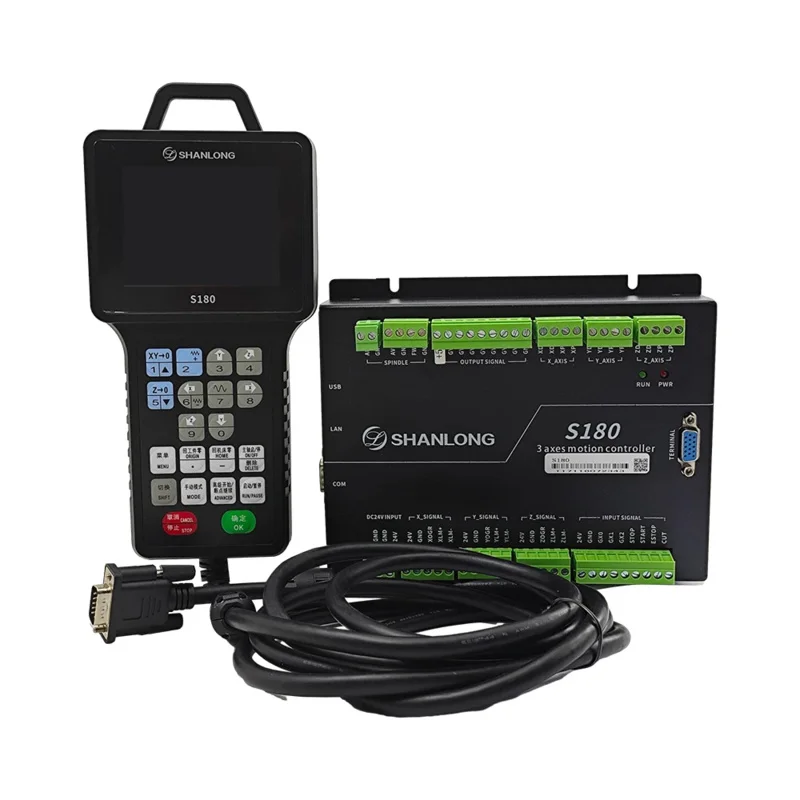 S180 Трехосевой гравировальный станок DSP Автономная ручная система управления