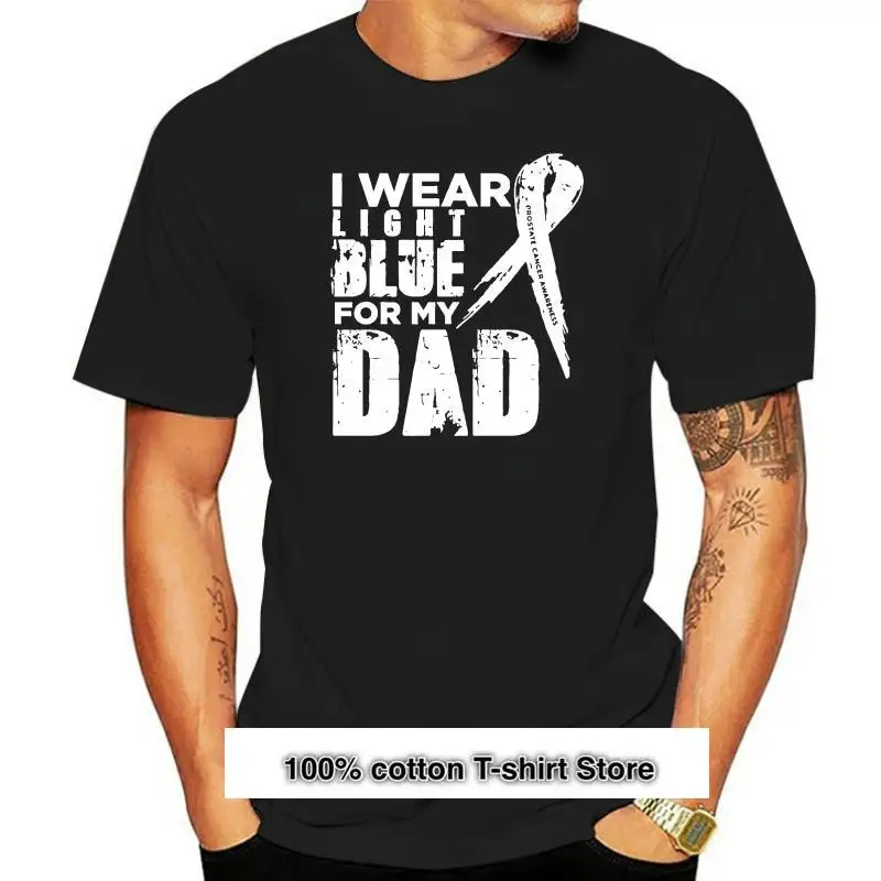

Camiseta azul para hombre, ropa para mi papá, camisetas contra el cáncer de próstata