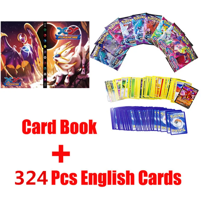 

Pokemon Album Cards Cartoon 9 Pocket 432 Card Book Anime Map Game Pokémon 324pcs Cartas Collection Holder Binder Toys Gift Kids