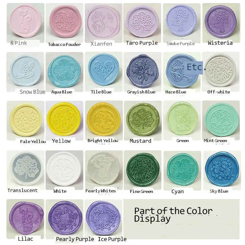 Золотые восковые бусины цветной восьмиугольный воск для запечатывания Восковая