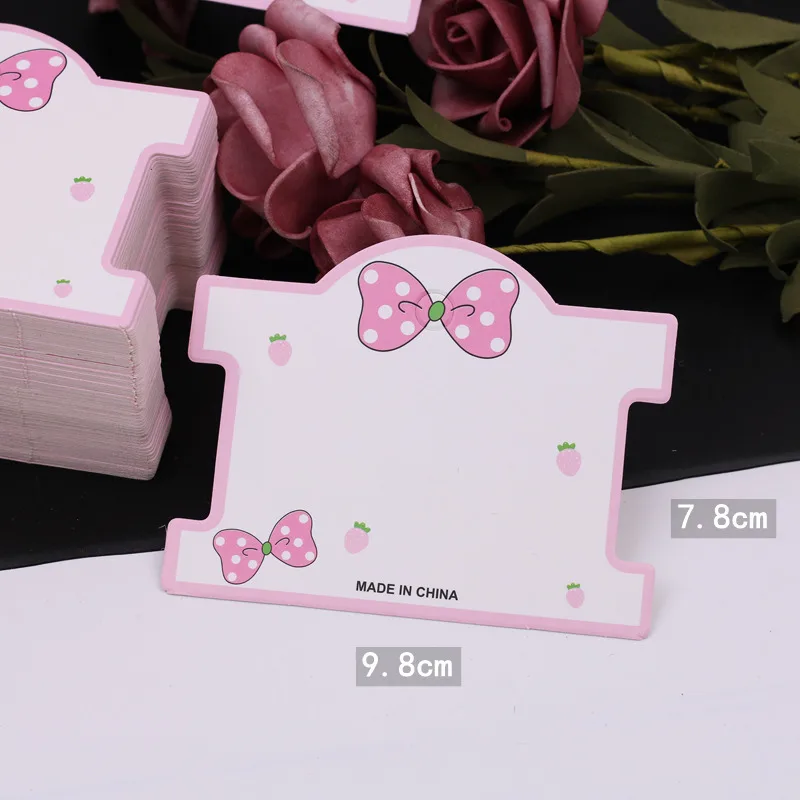 Милые заколки для волос 50 шт. упаковочные бумажные открытки самостоятельного