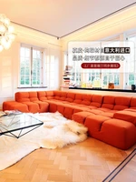 italian minimalist fabric sofa modern simple designer villa living room sofa nordic sofa