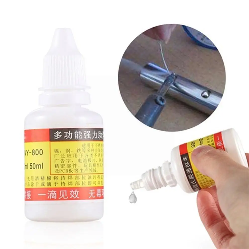 

Strong Welding Flux 20ml/50ml Multifunctional Metal Soldering Paste Flux Hwy-800 Liquid Steel Flux U9t1