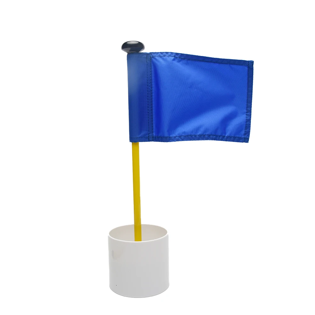 

Golf Flag Home Garden Putting Green Backyard Training Aids Nylon Portable Easy Install Hole Cup Practice Stick Outdoor Sports