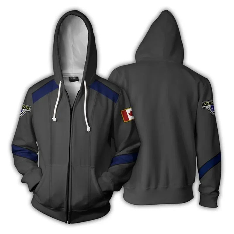 Stargate: SG-1 Explorer Unit Толстовка Косплей Костюм 3D Принт на молнии с героями