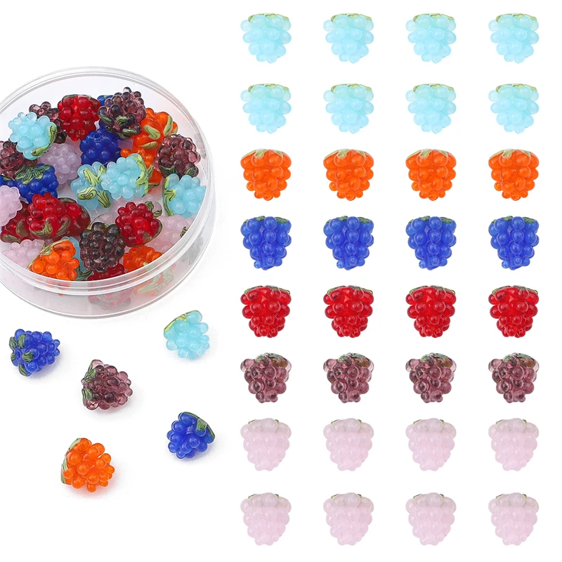 Стеклянные бусины для ожерелья 12x11 мм