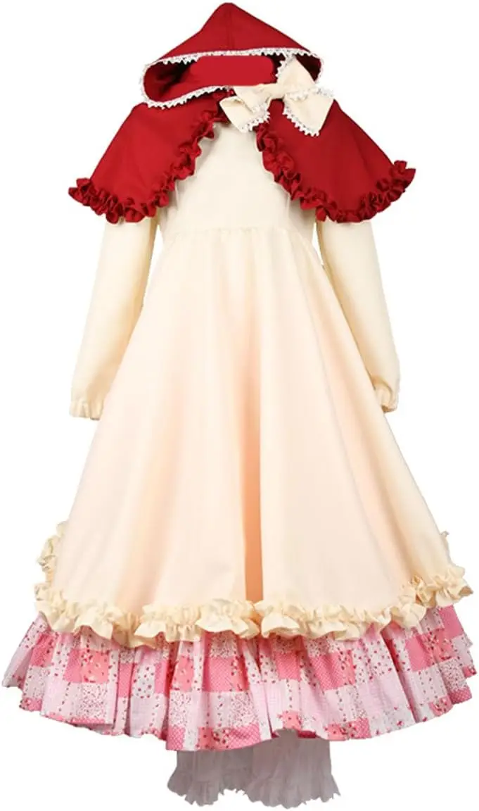 Костюм для косплея Бельгии Powers платье с капюшоном шаль Лолита девочка костюм на