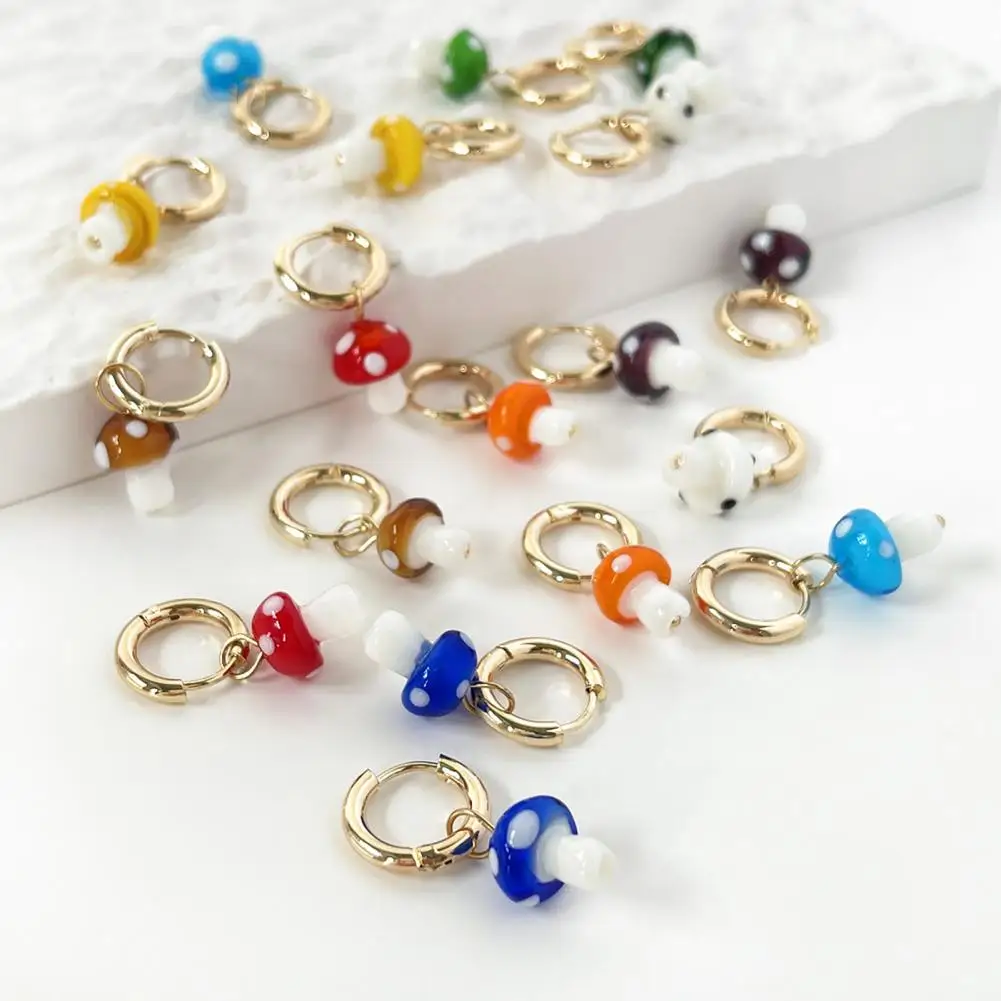 

Chic Dangle Earrings Lightweight Vivid Macarons Color Dangle Earrings Huggie Earrings Women Earrings 1 Pair