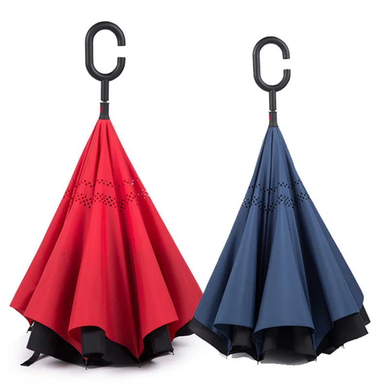 Paraguas Plegable resistente al agua y al viento para mujer, sombrilla invertida, ideal para regalo, ideal para la lluvia, WSW40XP