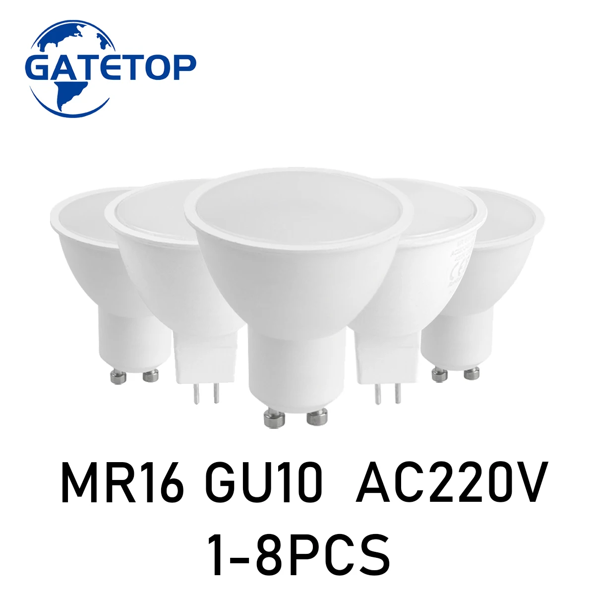

GU10 MR16 GU5.3 LED Spotlight Bulb 3W-8W AC220V Warm White Light Is Suitable for Downlights Instead of 50W Halogen Lamps