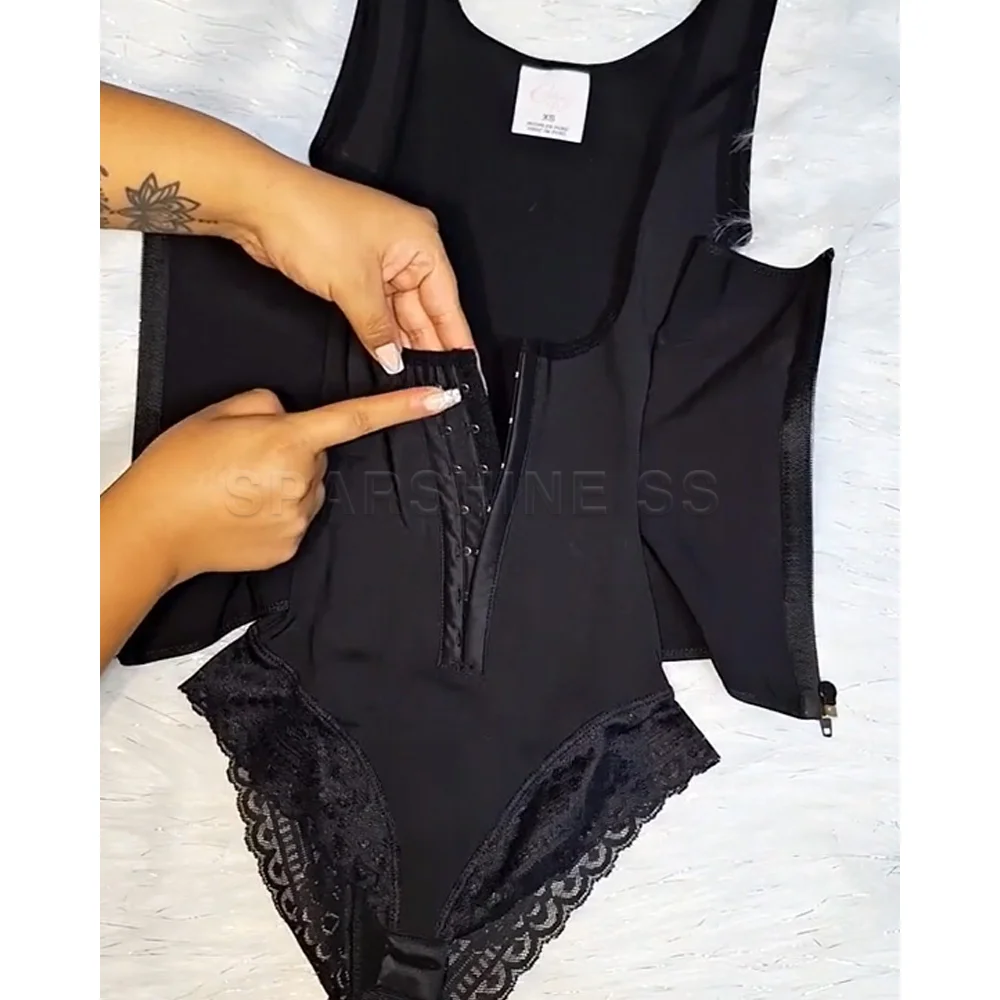 Женский моделирующий корсет Faja Reductoras для талии боди с открытым бюстом