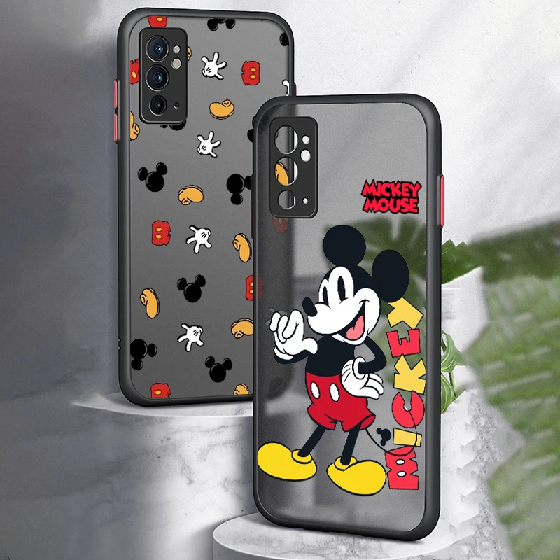 

Disney Mickey Minnie For OnePlus Nord CE3 CE2 CE N200 N100 N30 N20 N10 2T Ace 2V Pro Frosted Translucent Phone Case