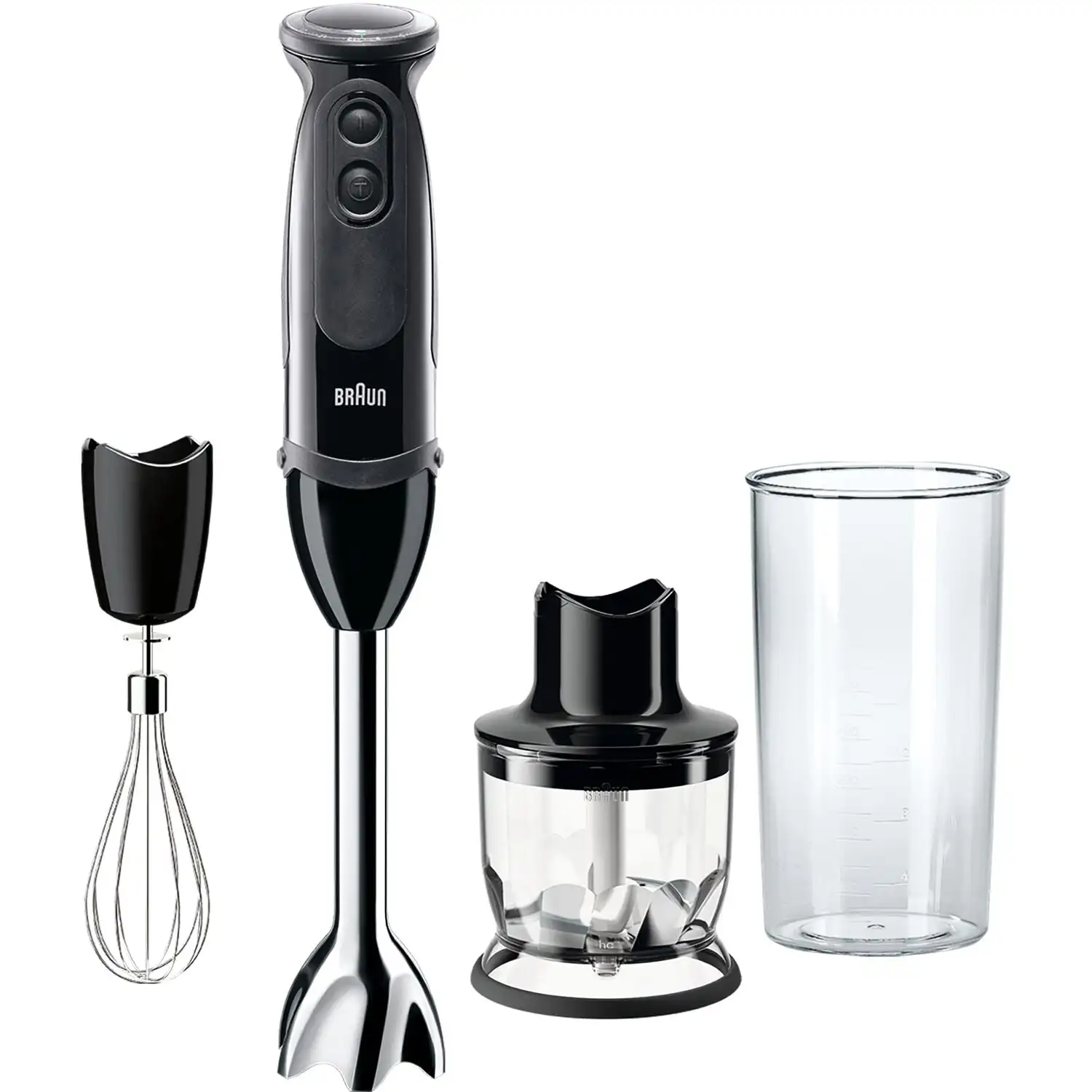 Multi Quick 5 Varo Hand Blender with 21 Speeds, Whisk, and 1.5-Cup Chopper