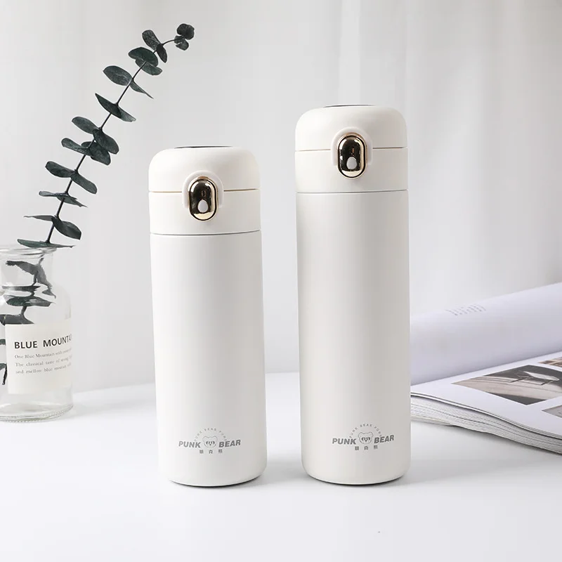 

Простой и свежий термос в стиле панк-медведя 316, чашка, похлопывающая чашка с теплым новым продуктом, креативная Студенческая чашка с надпис...